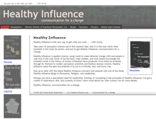 Tablet Screenshot of healthyinfluence.com